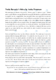 Neela Bavaria’s Shiva | Analytical essay