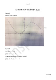 Matematik HHX Eksamen 2013