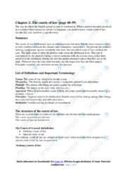 The courts of law | Noter i erhvervsret | Over 6 sider