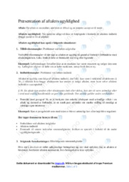 Aftalers ugyldighed | Noter i erhvervsret | Over 3 sider