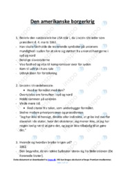 Den amerikanske borgerkrig | Noter