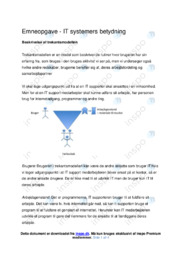IT systemers betydning | Noter Informatik
