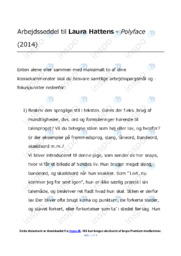 Polyface | Noter Analyse | Laura Hatten