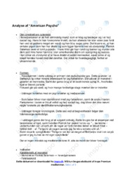 American Psycho | Analyse