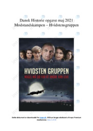 Hvidstensgruppen | Film analyse