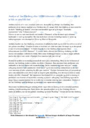 Jan Gintberg | Analyse