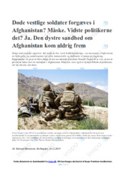 Soldater i Aganistan | Artikkel