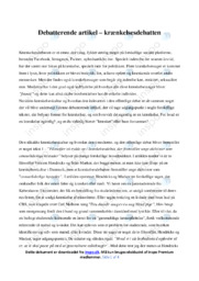 Krænkelsesdebatten | Debatterende artikel