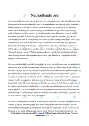 Nedsættende ord | Dansk Essay