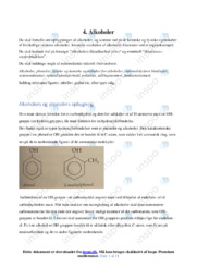 Alkoholer | Noter i kemi | Over 11 sider