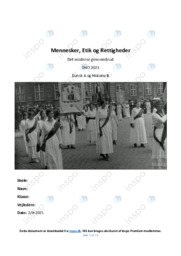 Mennesker, Etik og Rettigheder | DHO