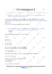 Lineær funktion | Opgave