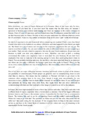 Business | Cross-cultural understanding | Manuscript