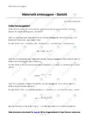 Statistik | Opgave