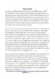 Tom Corridan | Analytical essay