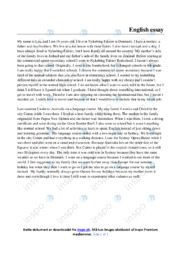 Exhange student | Essay