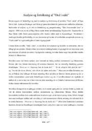 Analyse og fortolkning af ”Ond i sulet”