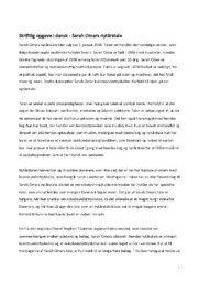 Skriftlig opgave i dansk – Sarah Omars nytårstale