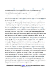 NAIV. Super | Noter Analyse | Erlend Loe