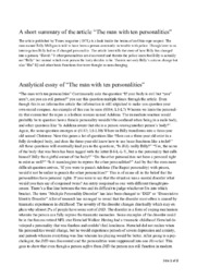 A short summary of the article “The man with ten personalities”