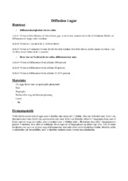 Diffusion i agar | Biologi