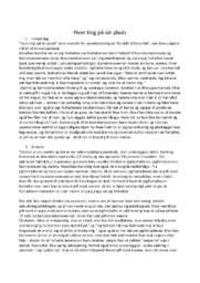 Hver ting på sin plads | Analyse