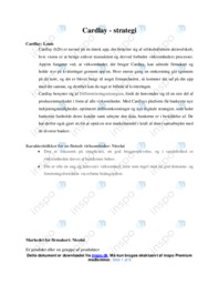 Cardlay strategi | Noter