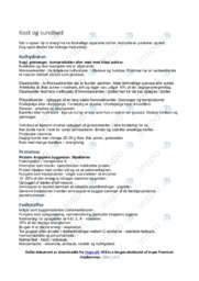 Kost og sundhed | Biologi | Noter