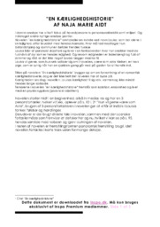 En kærlighedshistorie | Analyse