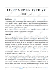 Psykisk  lidelse | Analyse