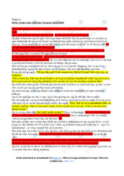 Sofie Lindes tale | Analyse