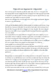 Filmvold som kunstnerisk virkemiddel | Analyse