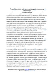 Pressefotografiets rolle | Essay