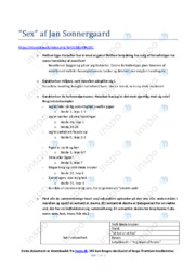 Sex | Noter Analyse | Jan Sonnergaard