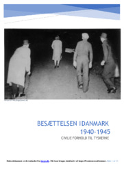 Civilie Forhold Til Tyskerne | Analyse | DHO