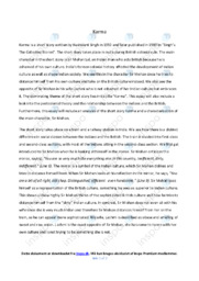 Karma | Analytical essay