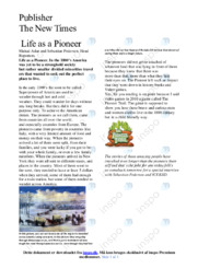 Life as a Pioneer | Article