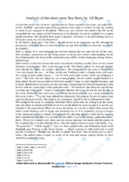 Sea Story | Analysis