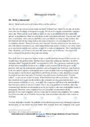 Social media | Manuscript