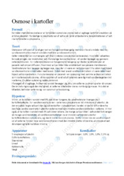 Osmose i kartofler | Opgave