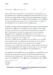 Cinnamon | Analytical essay