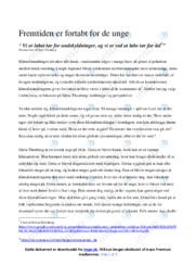 Fremtiden er fortabt for de unge | Dansk Essay