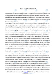 Live like a dog | Analytical essay