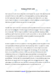 Ond i sulet | Analyse