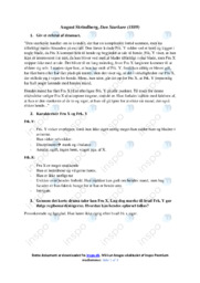 Den Starkare | Noter Analyse | August Strindberg