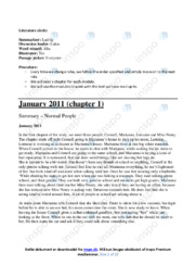 Normal People | Summary | Engelsk Noter