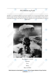 Atombomber | Historie og fysik | Rapport