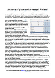 Økonomisk vækst i Finland | Noter International Økonomi