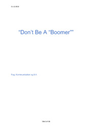 Don’t Be A Boomer | Kommunikation & IT