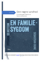 En familiesygdom | Novelle analyse